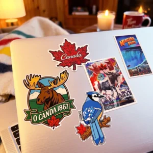 Custom Laptop Stickers Inspired by Canada